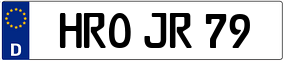Trailer License Plate